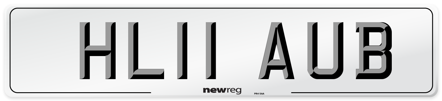 HL11 AUB Number Plate from New Reg
